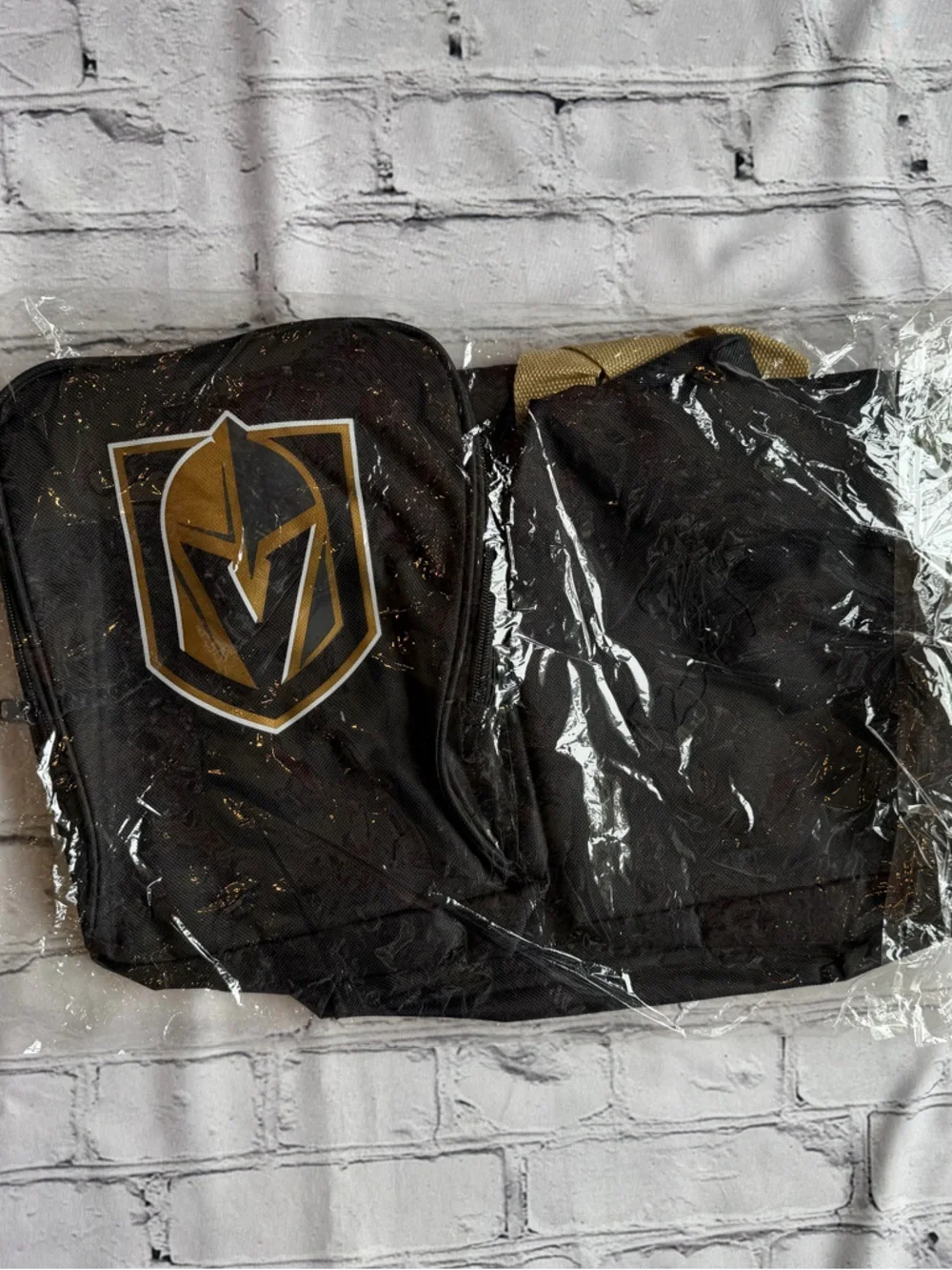 NEW NHL Las Vegas Golden Knights Duffel Bag Black Station Casino VGK Hockey